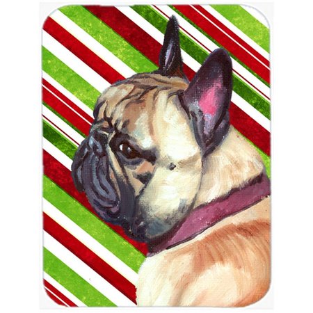 SKILLEDPOWER French Bulldog Frenchie Candy Cane Holiday Christmas Mouse Pad; Hot Pad & Trivet SK257575